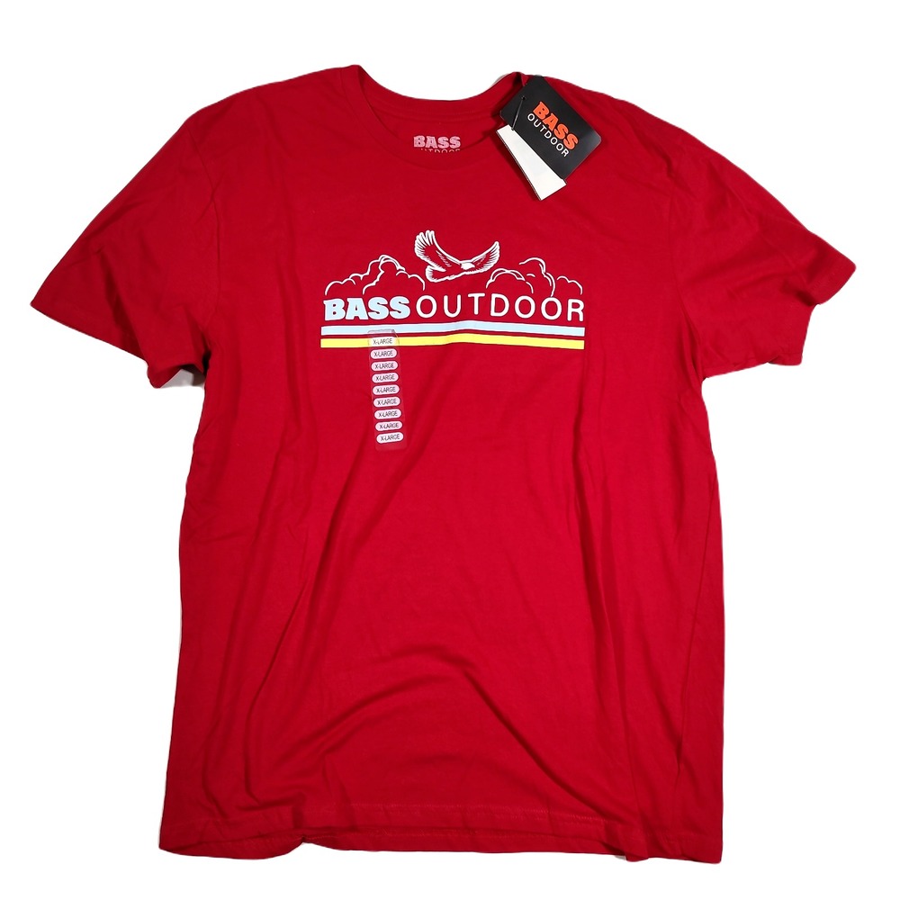 Bass Outdoor Float T-shirt‎ Mens XL Mountain Red NEW